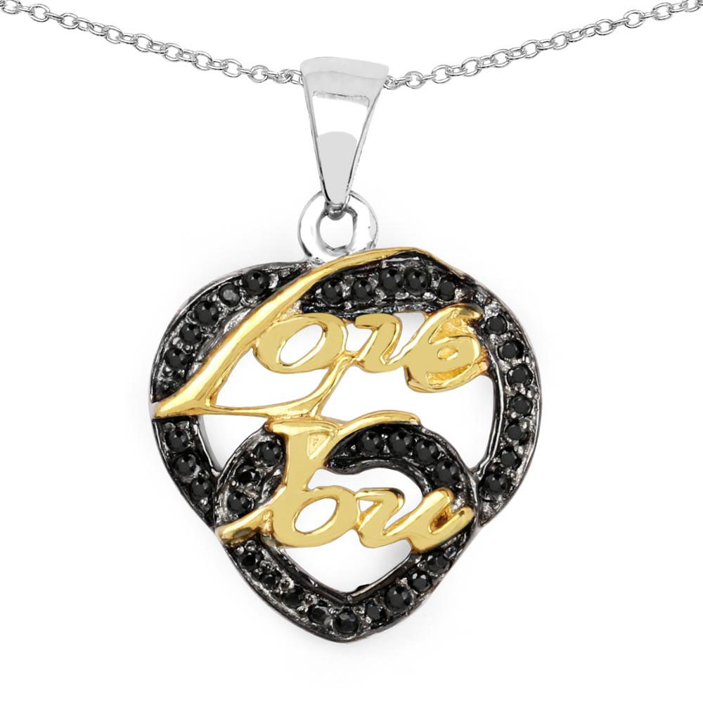 Custom Engros Sort Spinel halskæde |Fremstilling af sort rhodineret halskæde |Smykker Engros Dame Fancy halskæde