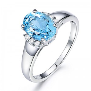 Maßgefertigte Verlobungsringe im Großhandel | Rhodinierte Ringdesigns | Schmuckherstellung mit Zirkonia und Weißtopas