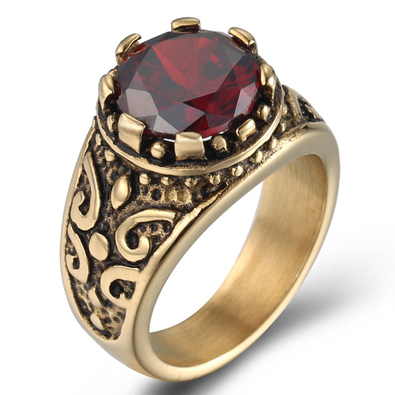 niestandardowy pierścionek z rubinem obsadzony 18-karatowym złotem |Produkcja biżuterii ze srebra próby 925 |Produkcja pierścieni 925