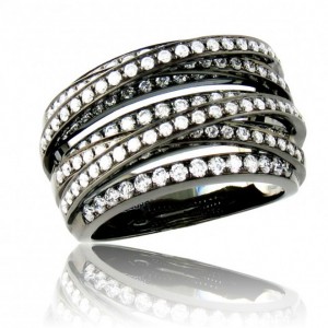 fabricante de joyas personalizable, anillo de plata esterlina CZ OEM ODM