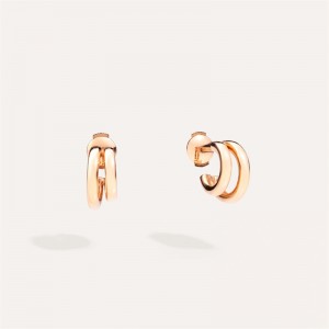 customized jewelry wholesale earrings pomellato together-double rose gold 18kt