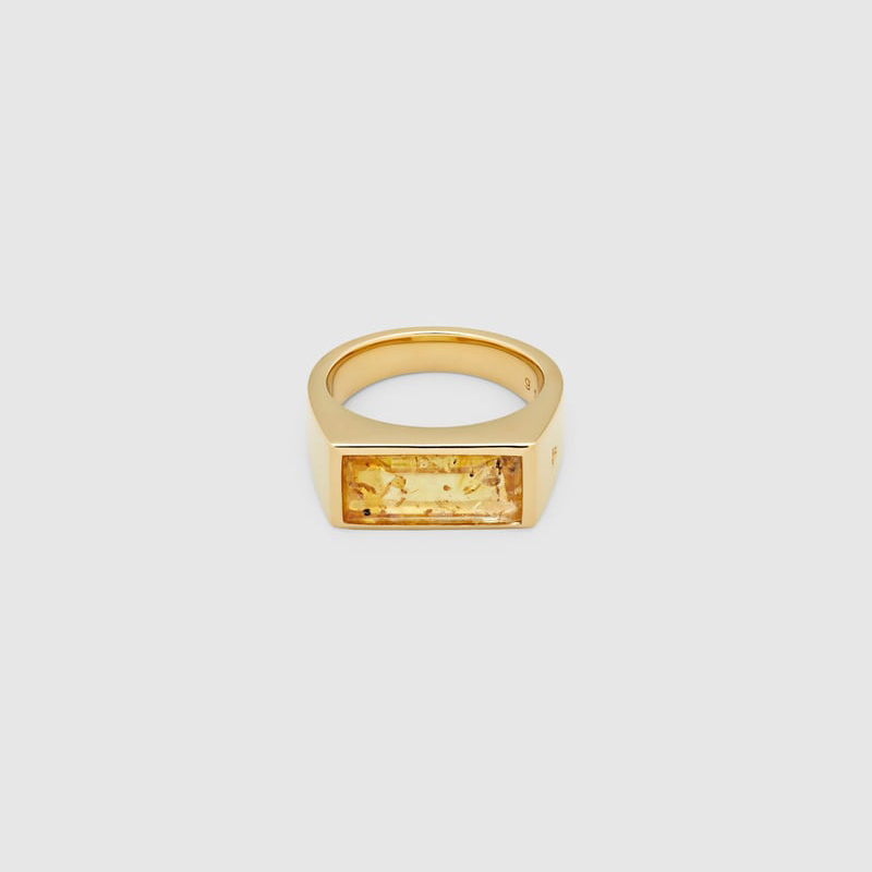 anillo personalizado joyas chapadas en oro