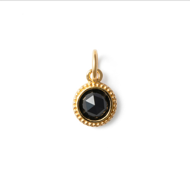 Wholesale 18K Gold Custom Black Spinel Earrings Jewelry OEM Plated Factory