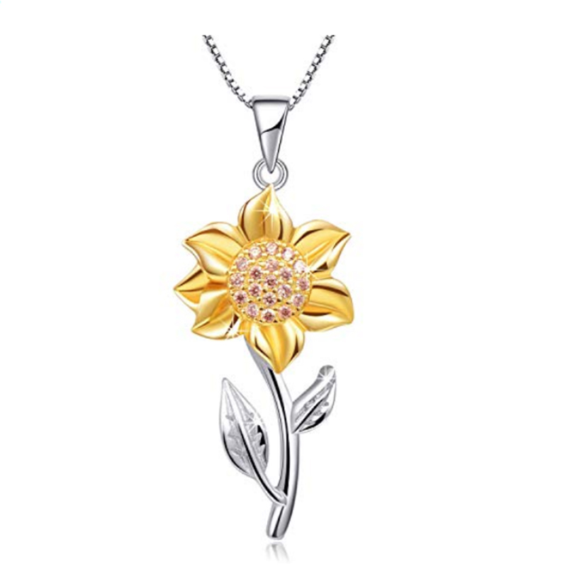 Wholesale 18K Gold Amethyst Sunflower Jewelry Sterling Silver Jewelry OEM Factory