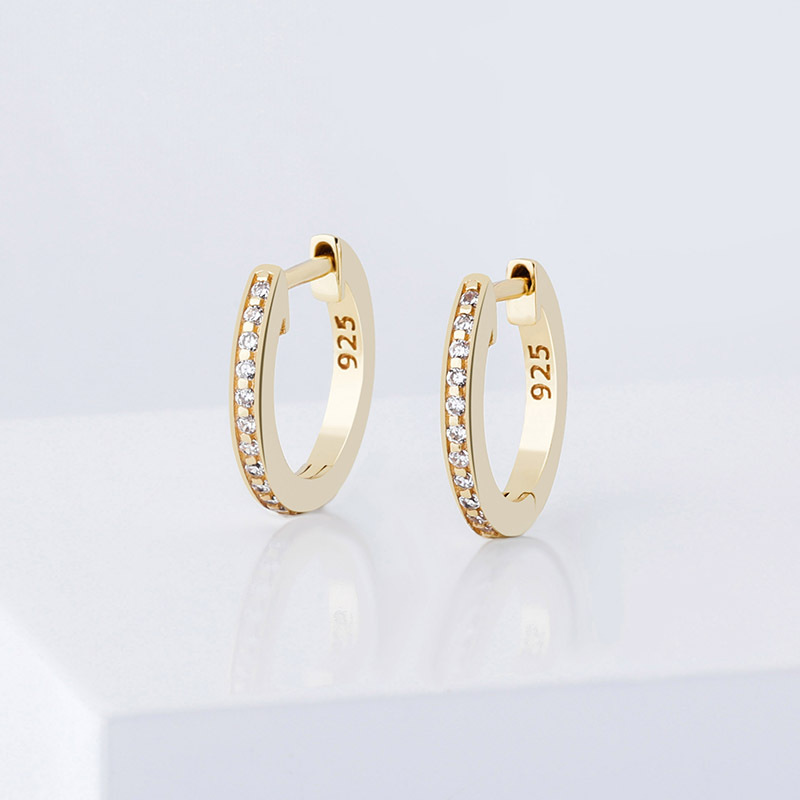 fashion jewellery online custom cubic zirconia earrings in 925 sterling silver