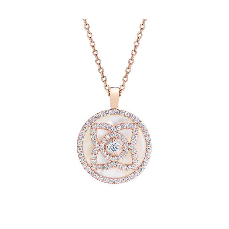 Grosir 18K Emas Ibu Mutiara & Kalung Berlian Perhiasan Perak Sterling Pabrik OEM