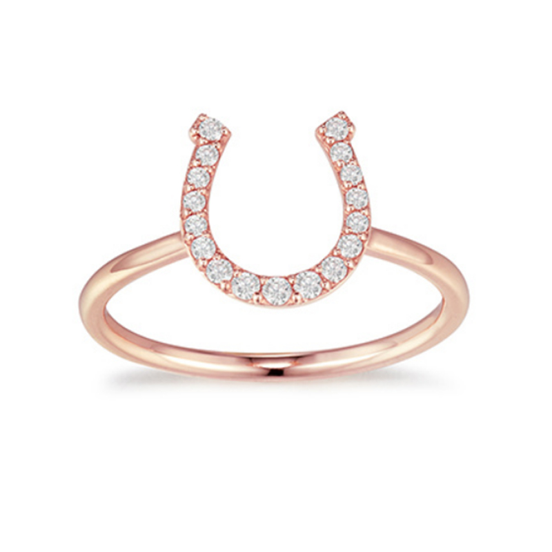 Fabricante al por mayor de joyas de diamantes con anillo de oro rosa OEM de oro de 18 quilates China