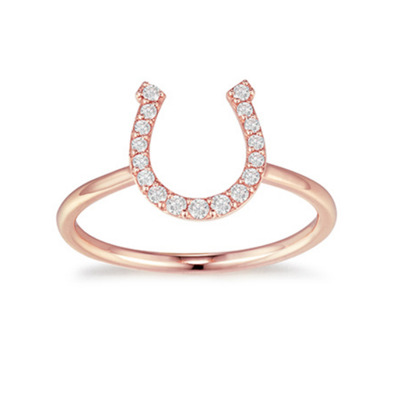 Fabricant de bijoux en diamant de bague en or rose OEM en or 18 carats en gros Chine