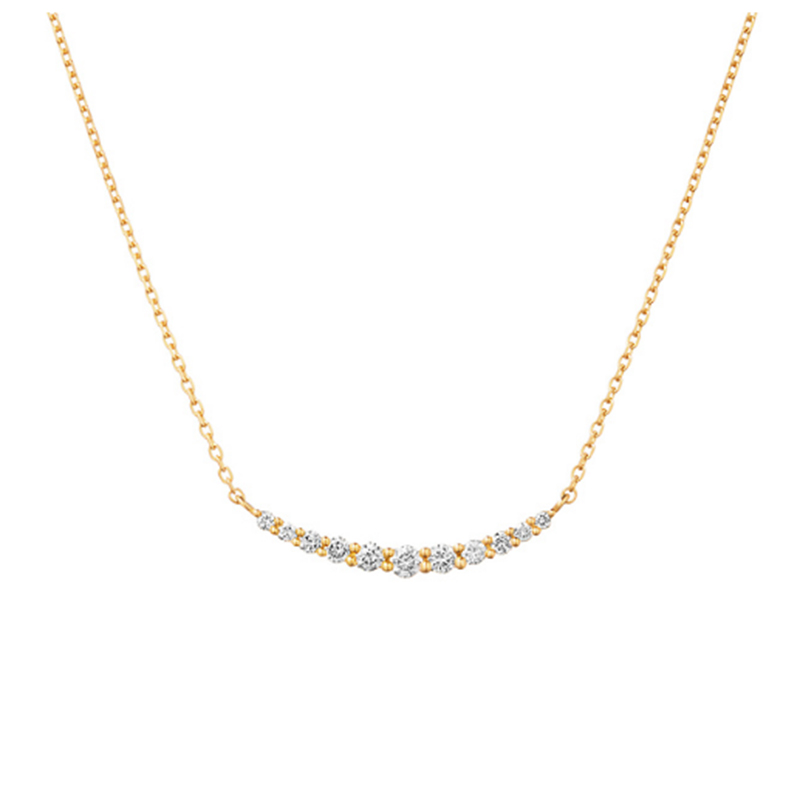 Großhandel mit 18 Karat Gold, kundenspezifische OEM-Diamant-Halskette, Goldschmuck-Hersteller