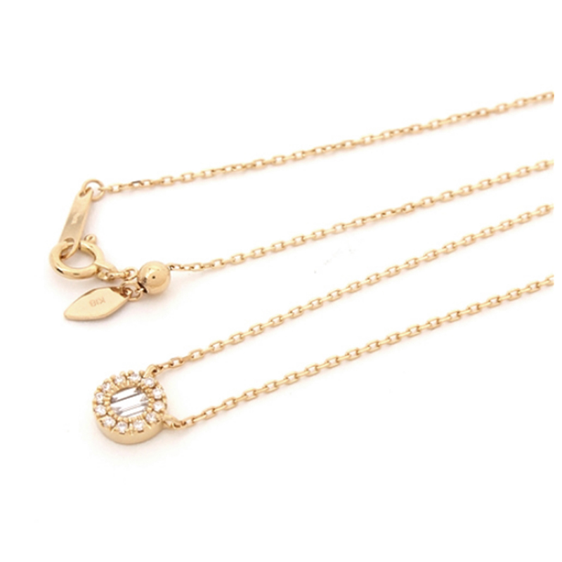 Wholesale 18K Gold Custom OEM ODM Factory Yellow Gold Fine Jewelry Diamond Necklace