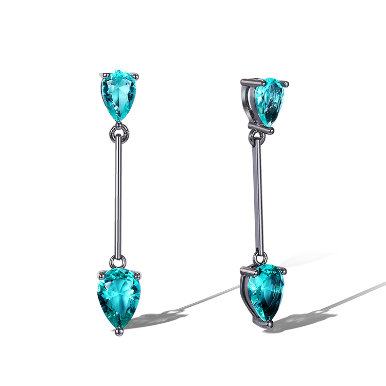 Custom engros sterling sølv øreringe Juvelerer |Sapphire Fashion smykker Design |Smykkemager til kvinder Engros