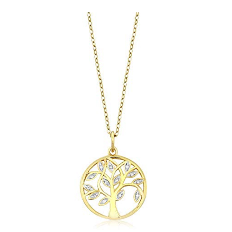 Großhandel 18K Gold Baum Halskette Silberschmuck OEM Swarovski Zirkon Hersteller