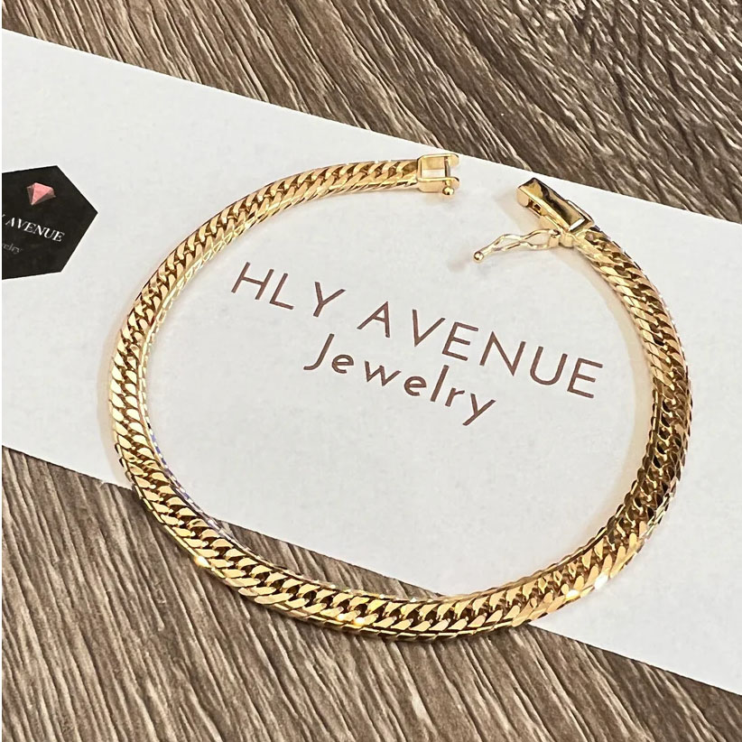 18K Japan Gold Mcut Kihei Bracelet Customize Jewelry Manufacturer
