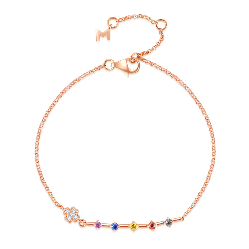 Creating your custom rose filled silver bracelet in JINYING