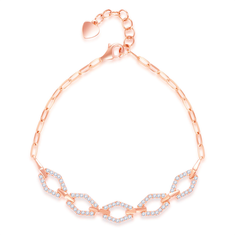 Create your own rose gold filled bracelet jewelry at JINGYING