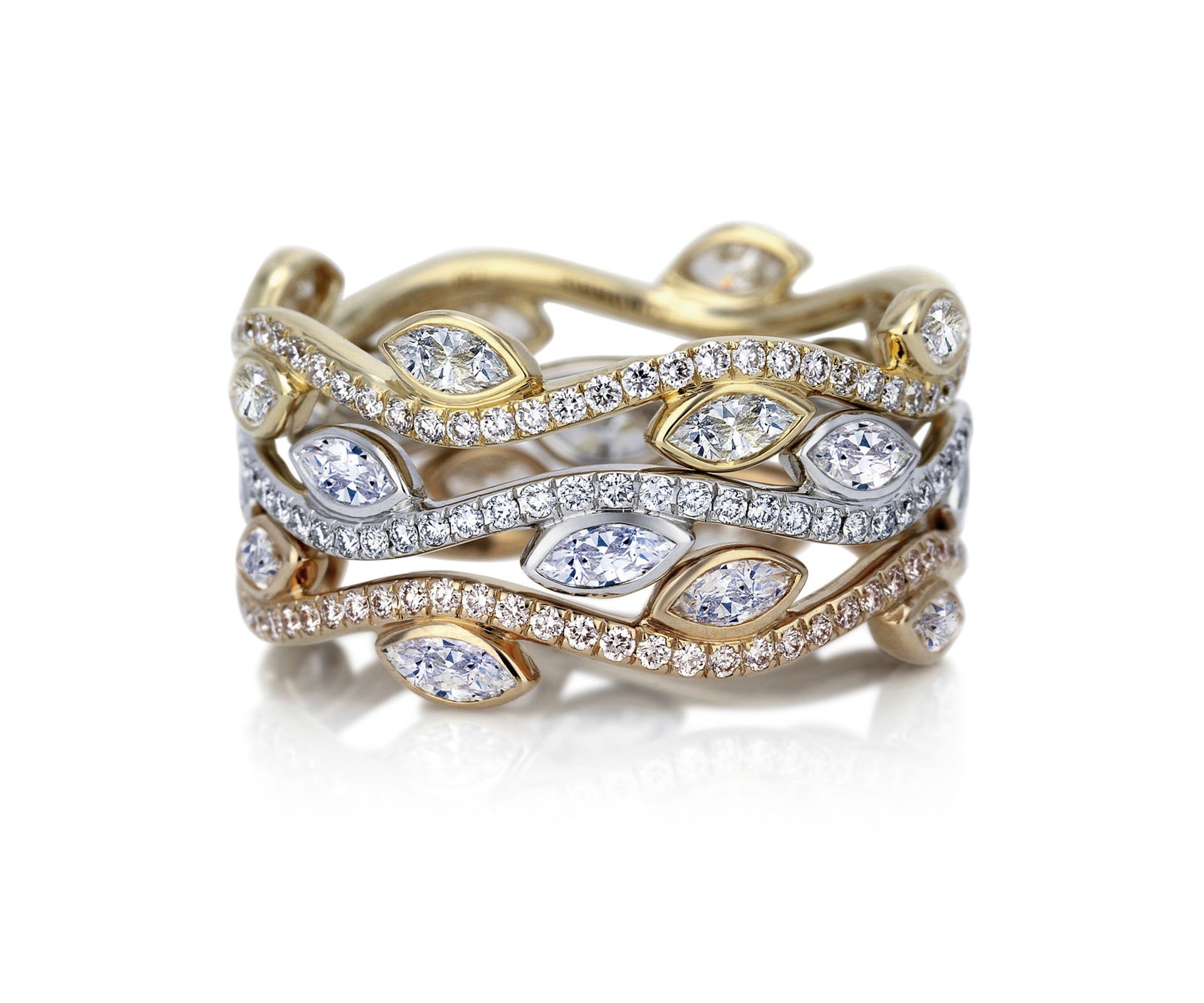 Оптовая Дизайн золотого OEM/ODM Ювелирное кольцо с покрытием из стерлингового серебра 925 пробы Производители