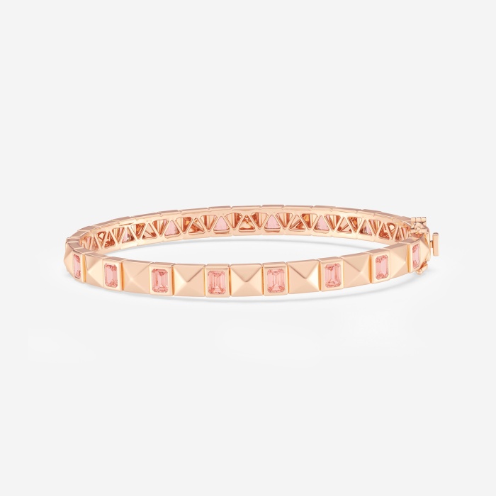 Brazalete chapado en oro rosa JING YING OEM basado en el diseño de un cliente estadounidense.