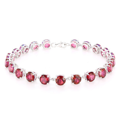 Wholesale Women Jewelry Plated Ruby 925 Silver Bracelet OEM