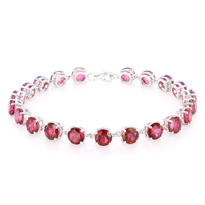 Partihandel kvinnor smycken pläterade Ruby 925 Silver Armband OEM