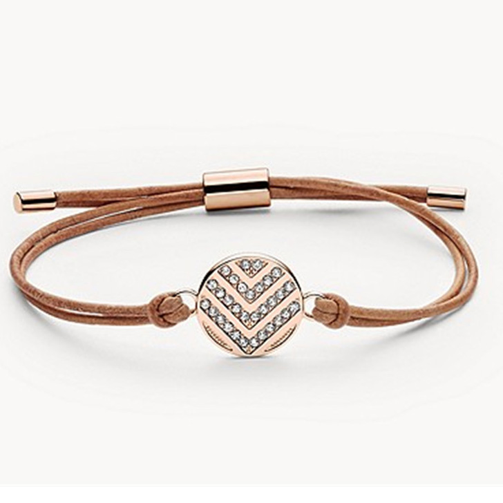 Wunderschönes Armband mit Zirkonia-Steinen. Schmuck vom Hersteller aus 18-karätigem Roségold-Vermeil-Silber