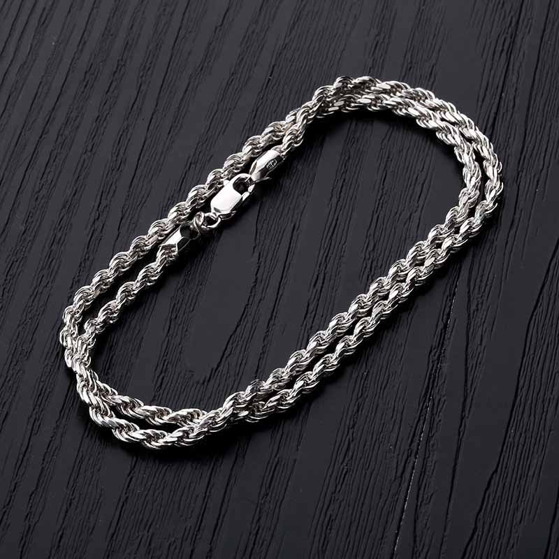 men’s long chain with 925 sterling silver custom wholesale jewlery manufacturer