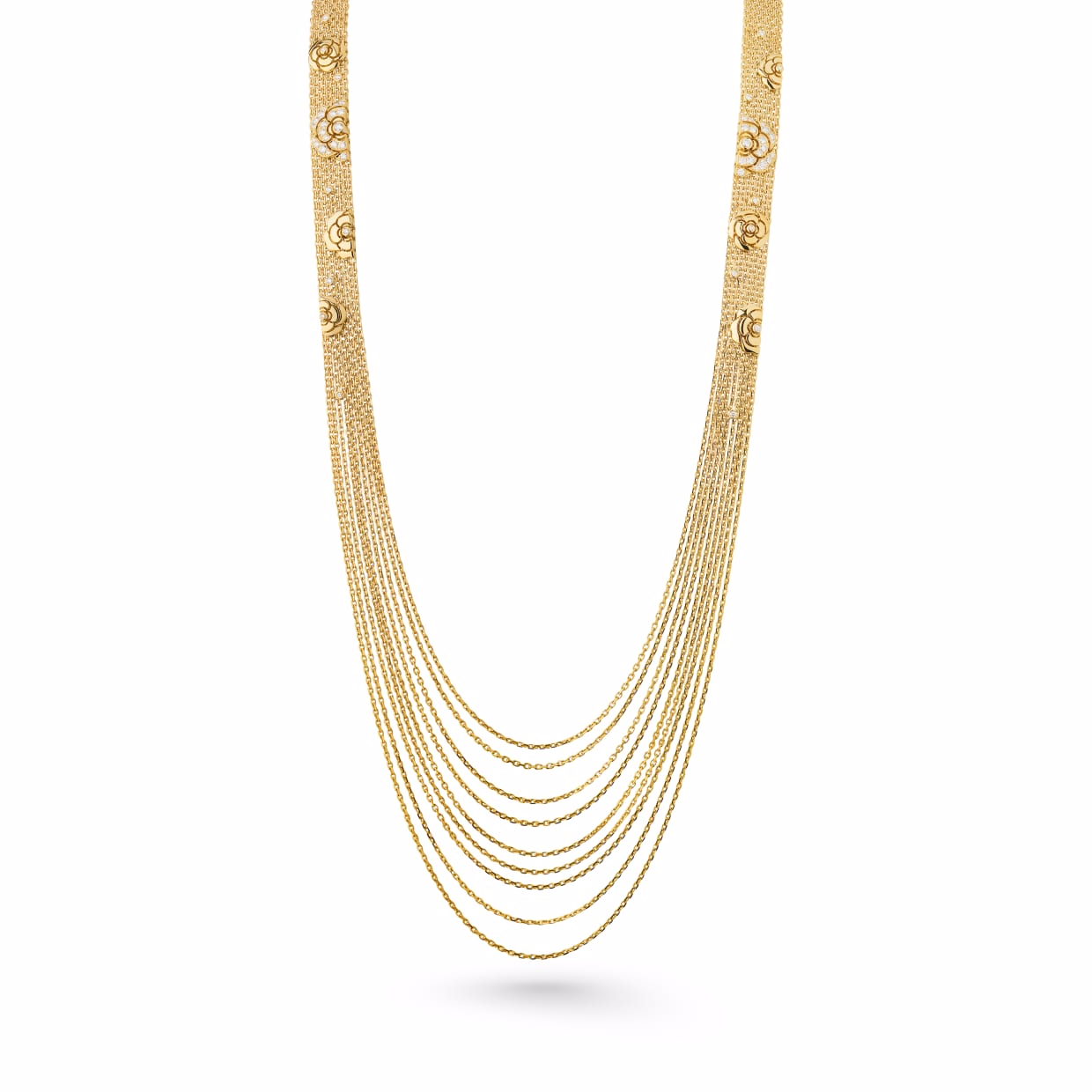 Wholesale Necklace In 18K Yellow Gold And Diamonds