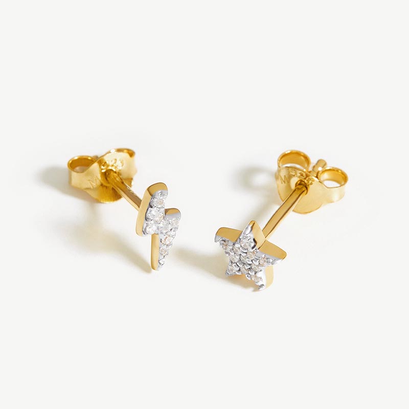 oem odm earrings 925 jewelry dipped in gold