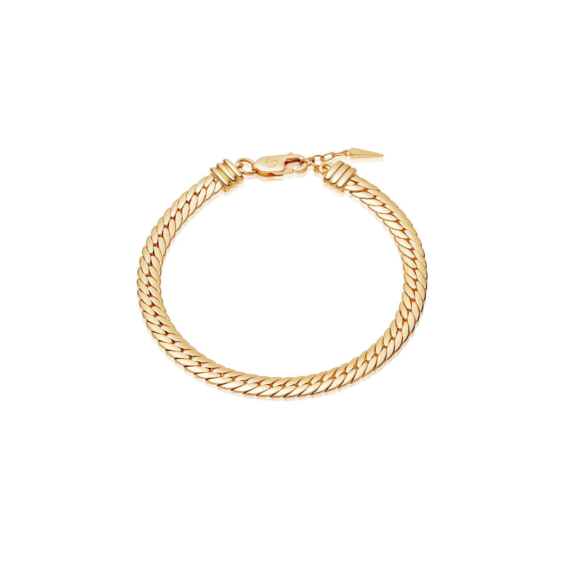 Grossisterbjudande dina idéer och OEM/ODM smycken design oem orm kedja armband i 18 karat guldpläterad på mässing eller silver