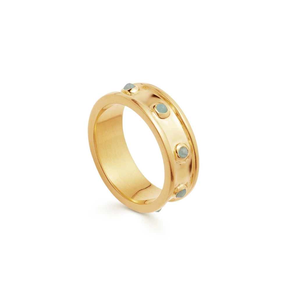 Wholesale ring with 18ct Gold Vermeil on Sterling Silver Personalized OEM/ODM Jewelry Fine OEM Jewellery