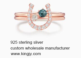 Wholesale Rose Gold London Blue Ring Topaz Jewelry OEM Factory