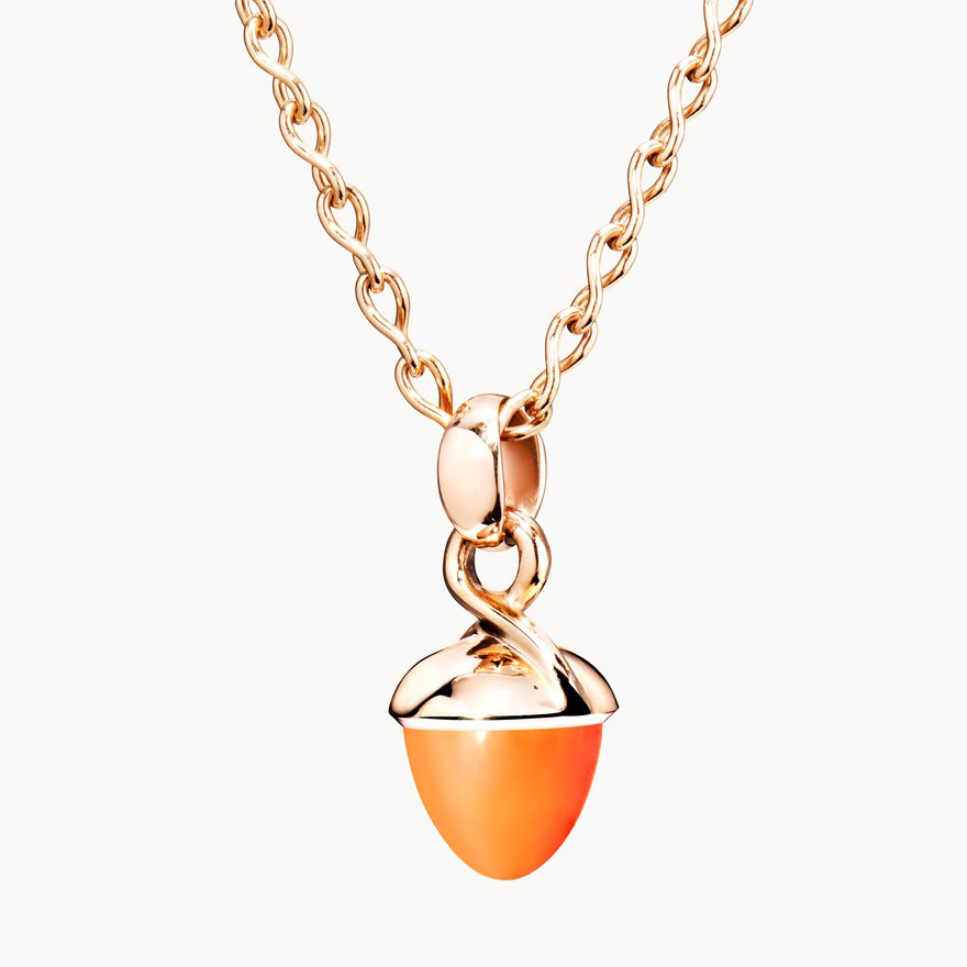 rose gold plated  silver necklace OEM