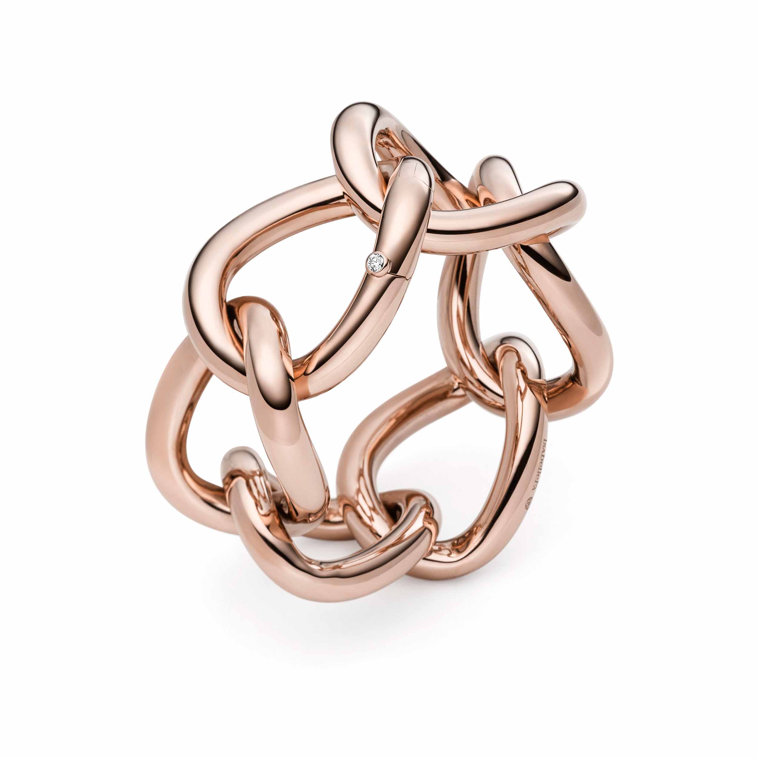Fabricante color de rosa al por mayor del anillo del oro de joyería de la plata esterlina de la joyería de OEM/ODM por encargo