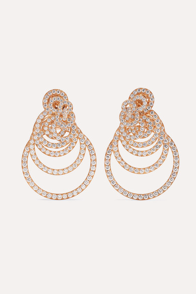 Wholesale Rose Gold Zirconia Earrings OEM Factory Jewelry
