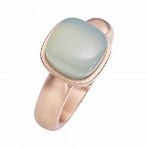 fabricantes de joias de fábrica de prata personalizados fizeram seus próprios anéis cheios de ouro rosa 18k