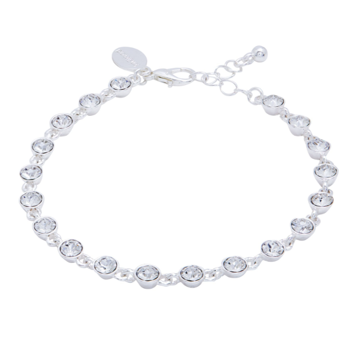 silver jewelry supplier OEM ODM Radiance Collection Silver Plated Tennis Bracelet
