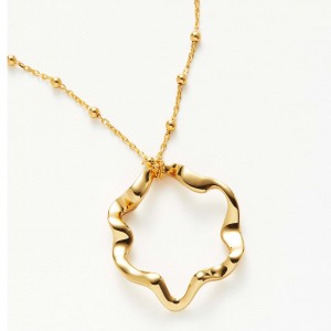 squiggle pendant necklaces in 18k gold filled jewelry manufacturer