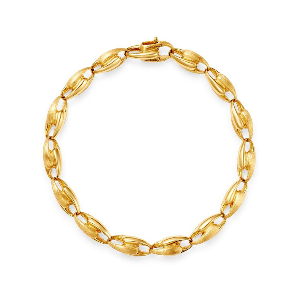 sterling silver 925 jewelry wholesaler custom made 18K Yellow Gold Vermeil Link Bracelet