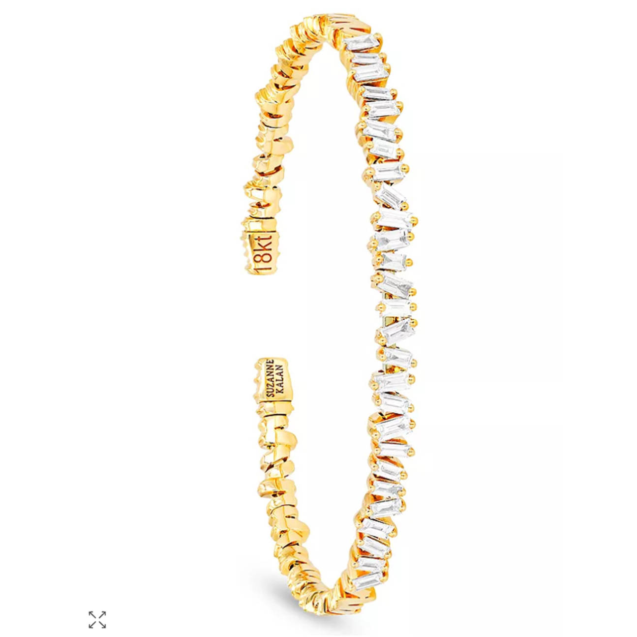 monaróir jewelry airgid sterling 18K Yellow Gold vermeil CZ Bracelet Bangle Solúbtha Tinte ealaíne