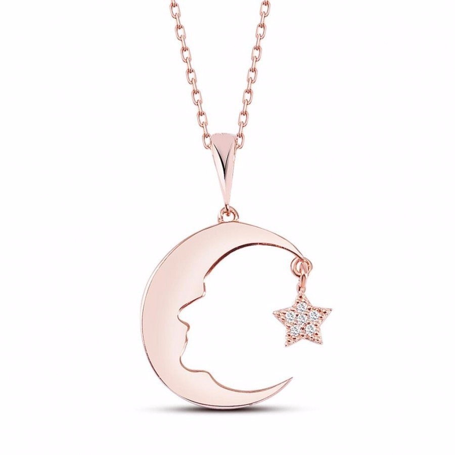 Collier en argent sterling en gros, personnalisé, plaqué or rose, fournisseur et grossiste de bijoux OEM/ODM