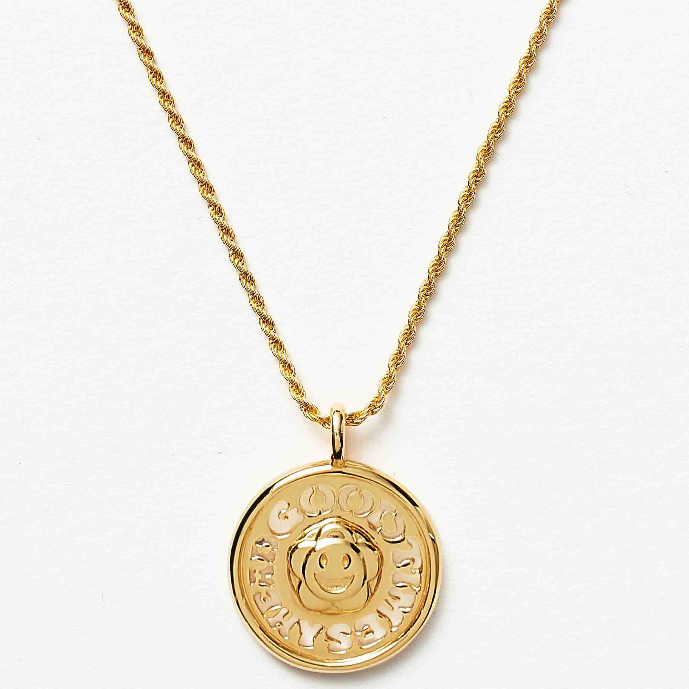 Naszyjniki z medalionem słońca, pozłacane 18-karatowym złotem na srebrze lub miedzi, zgodnie z Twoim wzorem