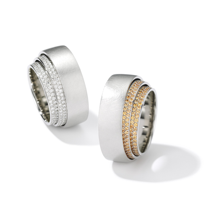 Bijoux OEM/ODM en argent plaqué or blanc, bague en zircone cubique, usine de bijoux personnalisée, vente en gros