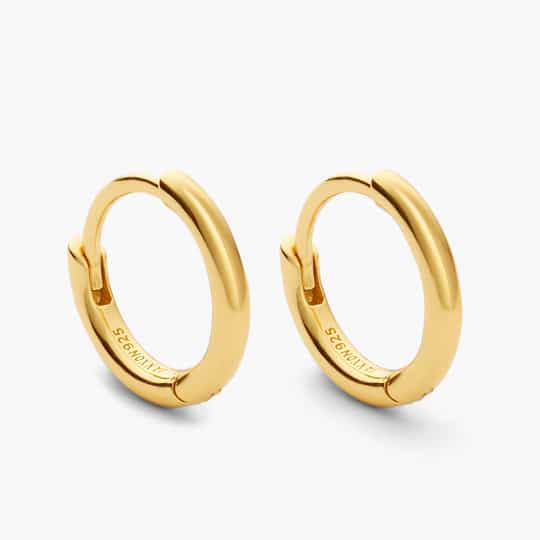 wholesale 18k gold jewelry suppliers custom Thin Hoop Earrings