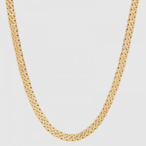 wholesale custom jewelry manufacturer  OEM ODM necklace chain gold vermeil on sterling silver