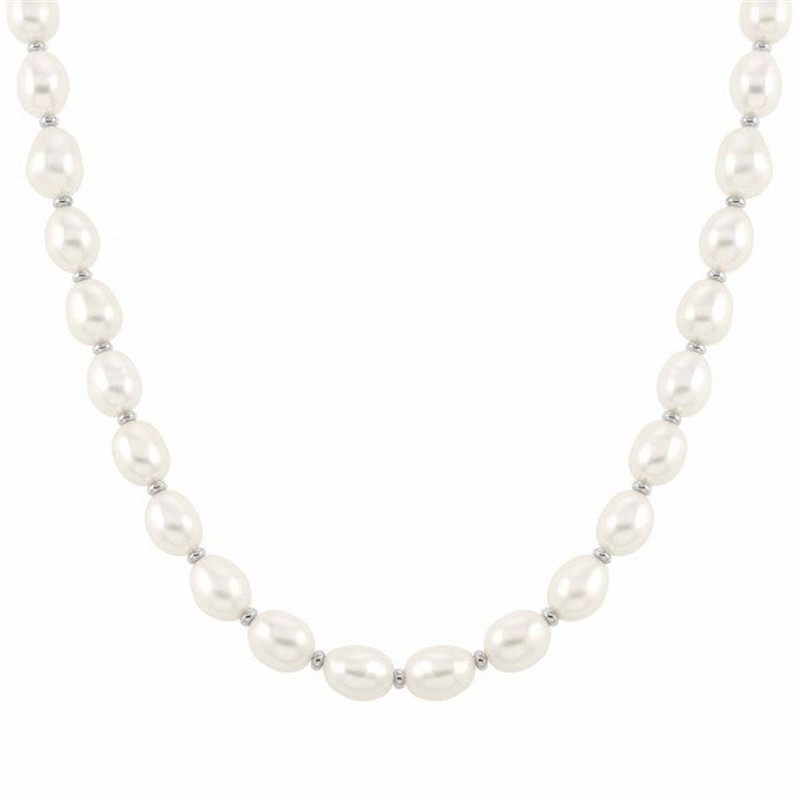 Collier en argent sterling 925 avec perles baroques, bijoux personnalisés, vente en gros, conception OEM ODM