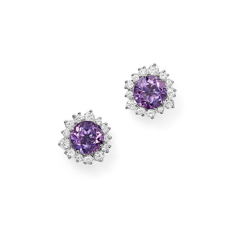 wholesale customized jewelry in cubic zirconia stud earrings