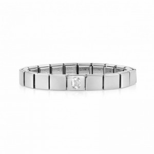 Les fournisseurs de bijoux plaqués or en gros fabriquent sur mesure un bracelet composable fastion pour hommes, zircone cubique blanche ou noire