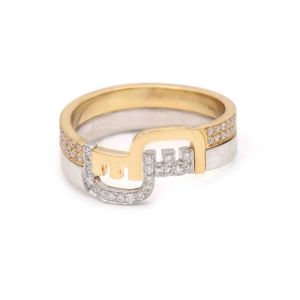 مزود المجوهرات بالجملة تصميم مخصص خاتم فضة زركونيا ذهبي من JINGYING