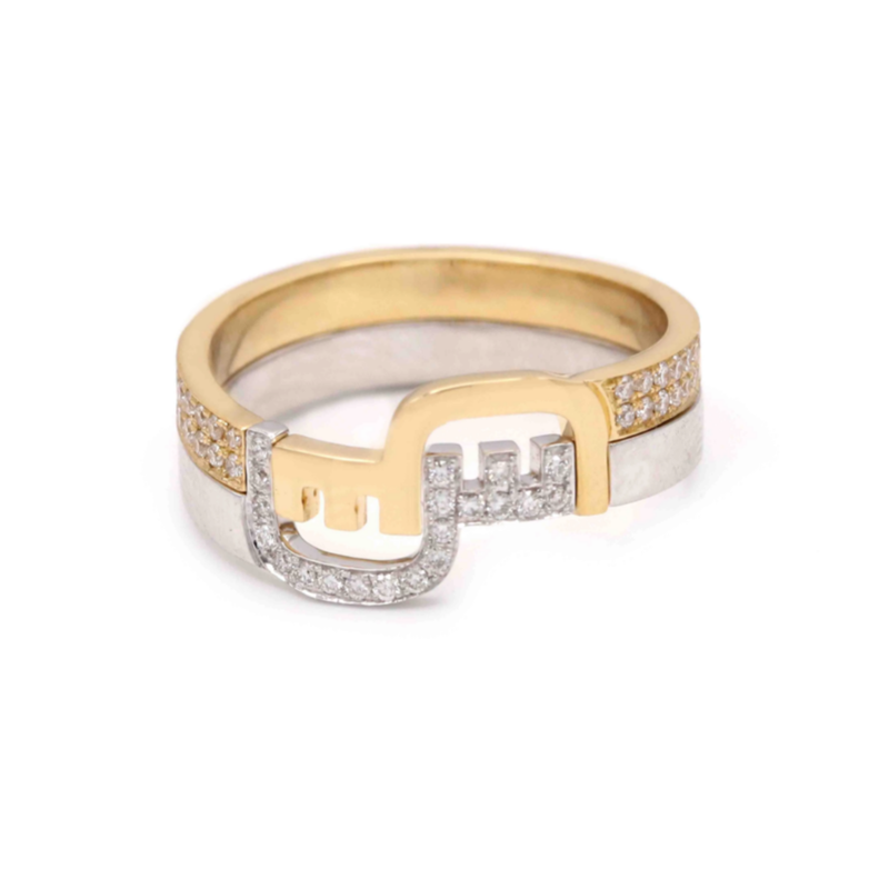 оптовый поставщик ювелирных изделий индивидуальный дизайн кольцо из золота и позолоты с кубическим цирконием от JINGYING