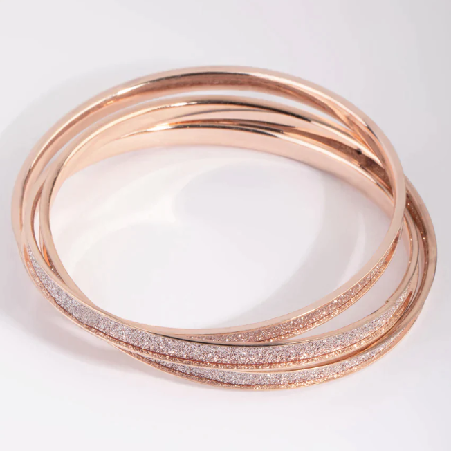 grossist sterling silver cz Rose Gold Filled glitter armband Pack