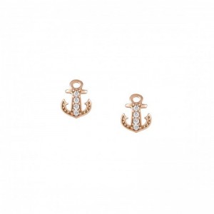 Großhandel für Modeschmuck aus Sterlingsilber, individuelle Ohrringe mit nautischem Symbol aus Sterlingsilber